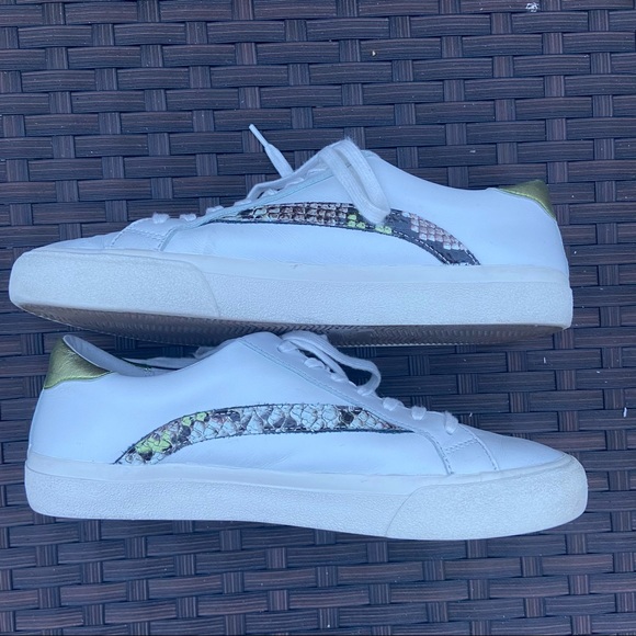 SIDEWALK LOW-TOP SNEAKERS SNAKE METALLIC LEATHER - Picture 10 of 13